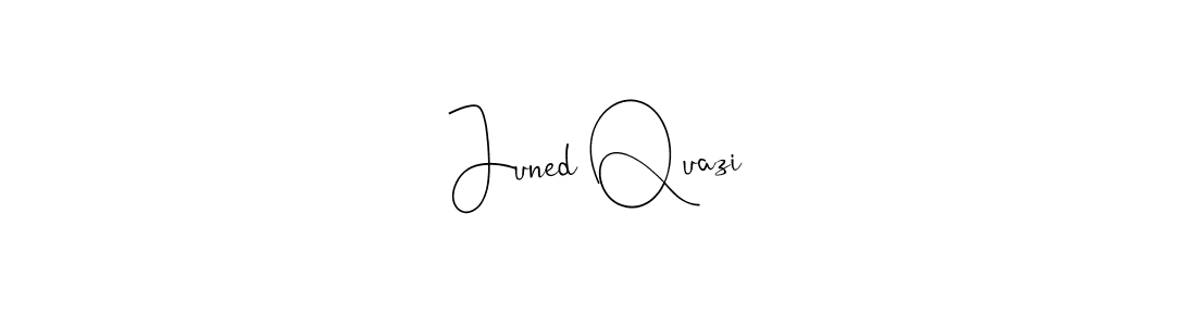 Use a signature maker to create a handwritten signature online. With this signature software, you can design (Andilay-7BmLP) your own signature for name Juned Quazi. Juned Quazi signature style 4 images and pictures png