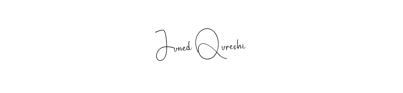 Juned Qureshi stylish signature style. Best Handwritten Sign (Andilay-7BmLP) for my name. Handwritten Signature Collection Ideas for my name Juned Qureshi. Juned Qureshi signature style 4 images and pictures png