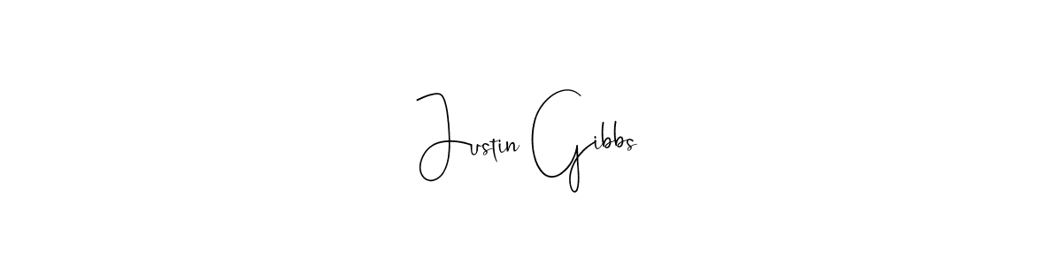 Use a signature maker to create a handwritten signature online. With this signature software, you can design (Andilay-7BmLP) your own signature for name Justin Gibbs. Justin Gibbs signature style 4 images and pictures png