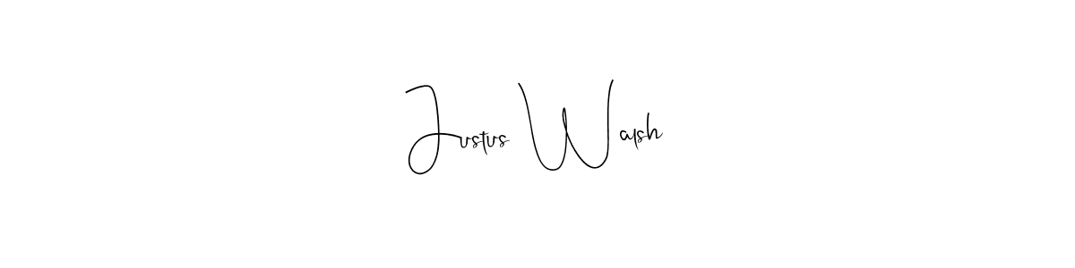 How to Draw Justus Walsh signature style? Andilay-7BmLP is a latest design signature styles for name Justus Walsh. Justus Walsh signature style 4 images and pictures png