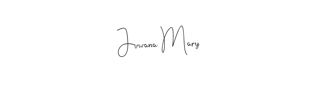 You should practise on your own different ways (Andilay-7BmLP) to write your name (Juwana Mary) in signature. don't let someone else do it for you. Juwana Mary signature style 4 images and pictures png