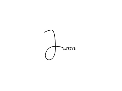 You should practise on your own different ways (Andilay-7BmLP) to write your name (Jwon) in signature. don't let someone else do it for you. Jwon signature style 4 images and pictures png