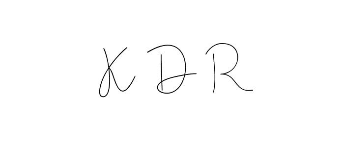 Best and Professional Signature Style for K  D  R. Andilay-7BmLP Best Signature Style Collection. K  D  R signature style 4 images and pictures png