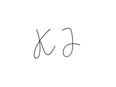 Best and Professional Signature Style for K  J. Andilay-7BmLP Best Signature Style Collection. K  J signature style 4 images and pictures png