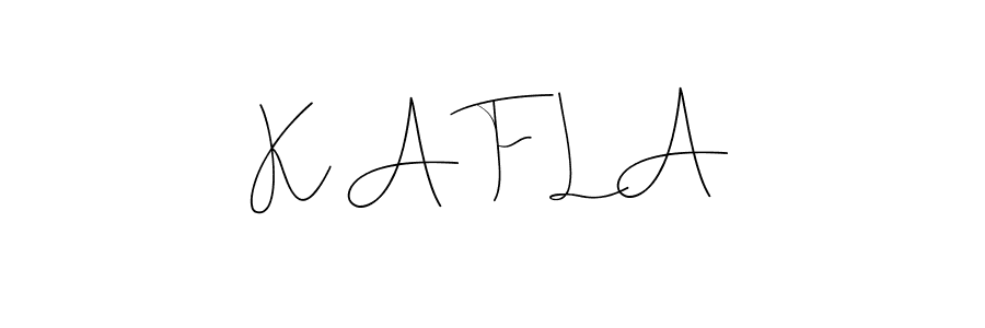 How to Draw K A F L A signature style? Andilay-7BmLP is a latest design signature styles for name K A F L A. K A F L A signature style 4 images and pictures png