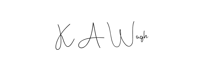 Use a signature maker to create a handwritten signature online. With this signature software, you can design (Andilay-7BmLP) your own signature for name K A Wagh. K A Wagh signature style 4 images and pictures png