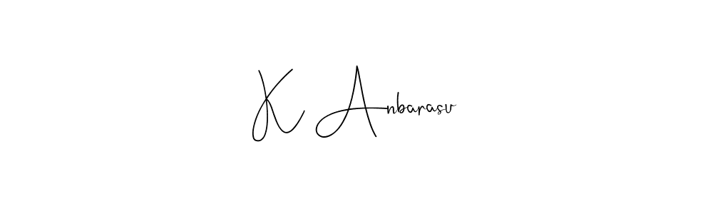 How to make K Anbarasu signature? Andilay-7BmLP is a professional autograph style. Create handwritten signature for K Anbarasu name. K Anbarasu signature style 4 images and pictures png