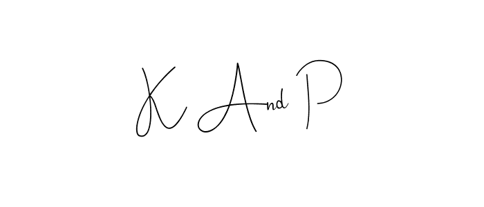 How to Draw K And P signature style? Andilay-7BmLP is a latest design signature styles for name K And P. K And P signature style 4 images and pictures png