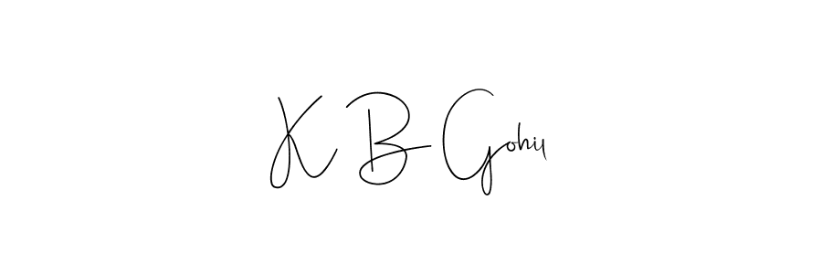 How to Draw K B Gohil signature style? Andilay-7BmLP is a latest design signature styles for name K B Gohil. K B Gohil signature style 4 images and pictures png