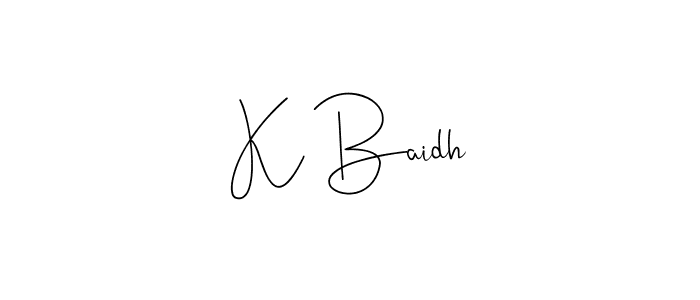 See photos of K Baidh official signature by Spectra . Check more albums & portfolios. Read reviews & check more about Andilay-7BmLP font. K Baidh signature style 4 images and pictures png
