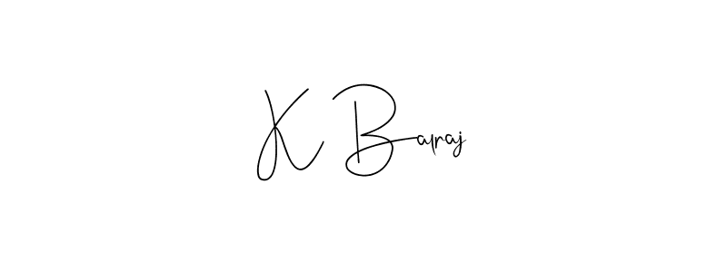Use a signature maker to create a handwritten signature online. With this signature software, you can design (Andilay-7BmLP) your own signature for name K Balraj. K Balraj signature style 4 images and pictures png