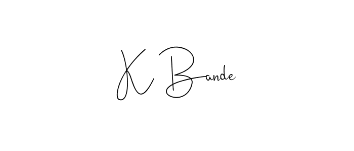 Make a beautiful signature design for name K Bande. Use this online signature maker to create a handwritten signature for free. K Bande signature style 4 images and pictures png