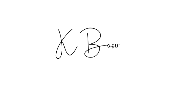 The best way (Andilay-7BmLP) to make a short signature is to pick only two or three words in your name. The name K Basu include a total of six letters. For converting this name. K Basu signature style 4 images and pictures png