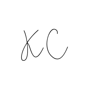 The best way (Andilay-7BmLP) to make a short signature is to pick only two or three words in your name. The name K C include a total of six letters. For converting this name. K C signature style 4 images and pictures png
