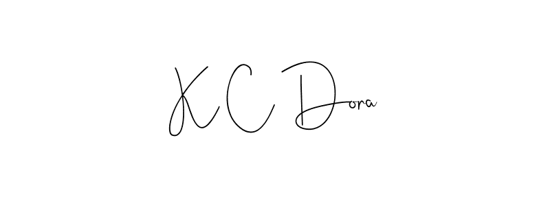 Also You can easily find your signature by using the search form. We will create K C Dora name handwritten signature images for you free of cost using Andilay-7BmLP sign style. K C Dora signature style 4 images and pictures png