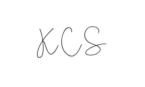 Create a beautiful signature design for name K C S. With this signature (Andilay-7BmLP) fonts, you can make a handwritten signature for free. K C S signature style 4 images and pictures png