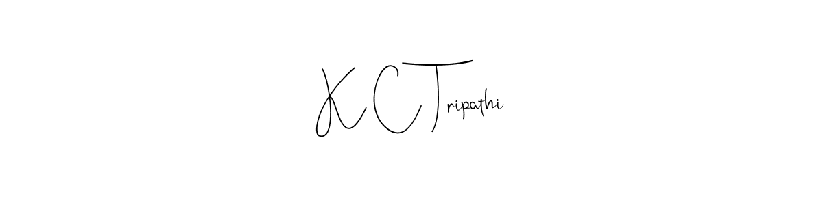 How to make K C Tripathi signature? Andilay-7BmLP is a professional autograph style. Create handwritten signature for K C Tripathi name. K C Tripathi signature style 4 images and pictures png