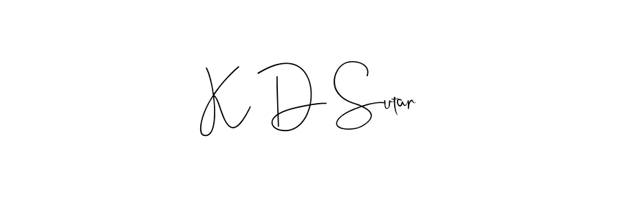 Similarly Andilay-7BmLP is the best handwritten signature design. Signature creator online .You can use it as an online autograph creator for name K D Sutar. K D Sutar signature style 4 images and pictures png