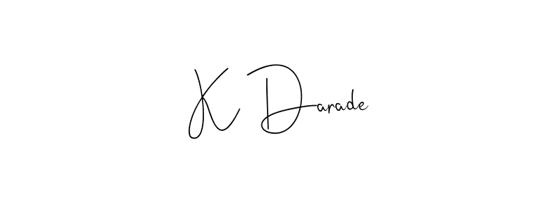 How to Draw K Darade signature style? Andilay-7BmLP is a latest design signature styles for name K Darade. K Darade signature style 4 images and pictures png