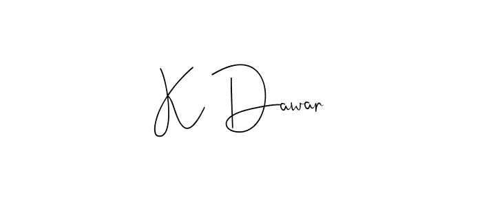 Best and Professional Signature Style for K Dawar. Andilay-7BmLP Best Signature Style Collection. K Dawar signature style 4 images and pictures png