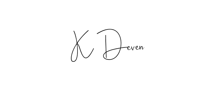 Best and Professional Signature Style for K Deven. Andilay-7BmLP Best Signature Style Collection. K Deven signature style 4 images and pictures png