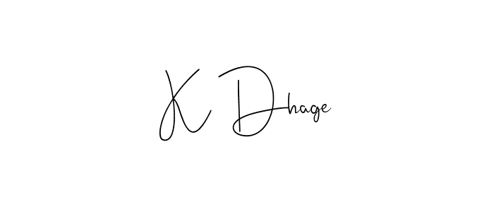 How to Draw K Dhage signature style? Andilay-7BmLP is a latest design signature styles for name K Dhage. K Dhage signature style 4 images and pictures png