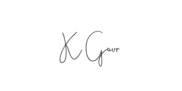 This is the best signature style for the K Gaur name. Also you like these signature font (Andilay-7BmLP). Mix name signature. K Gaur signature style 4 images and pictures png