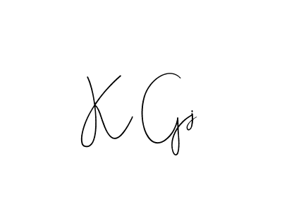 K Gj stylish signature style. Best Handwritten Sign (Andilay-7BmLP) for my name. Handwritten Signature Collection Ideas for my name K Gj. K Gj signature style 4 images and pictures png