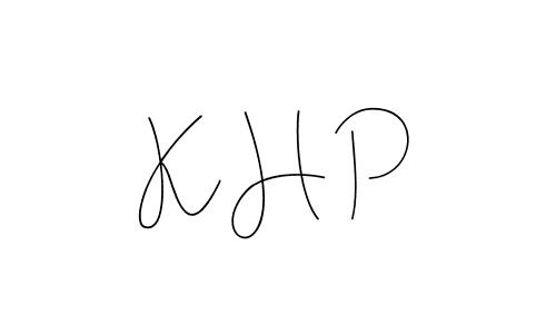 Best and Professional Signature Style for K H P. Andilay-7BmLP Best Signature Style Collection. K H P signature style 4 images and pictures png