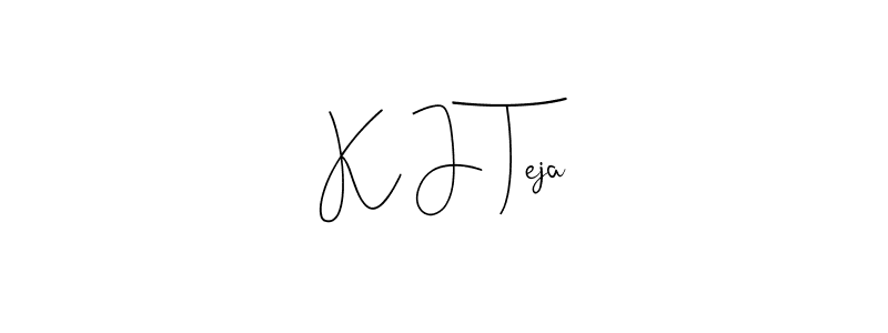 You can use this online signature creator to create a handwritten signature for the name K J Teja. This is the best online autograph maker. K J Teja signature style 4 images and pictures png