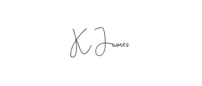 How to make K James signature? Andilay-7BmLP is a professional autograph style. Create handwritten signature for K James name. K James signature style 4 images and pictures png