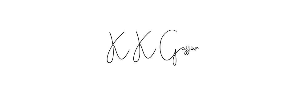 You should practise on your own different ways (Andilay-7BmLP) to write your name (K K Gajjar) in signature. don't let someone else do it for you. K K Gajjar signature style 4 images and pictures png