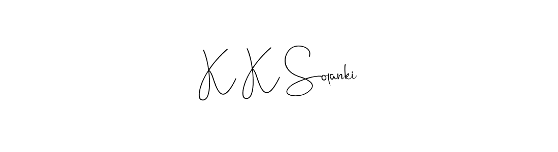 K K Solanki stylish signature style. Best Handwritten Sign (Andilay-7BmLP) for my name. Handwritten Signature Collection Ideas for my name K K Solanki. K K Solanki signature style 4 images and pictures png