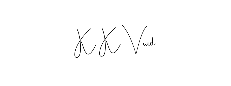 This is the best signature style for the K K Vaid name. Also you like these signature font (Andilay-7BmLP). Mix name signature. K K Vaid signature style 4 images and pictures png