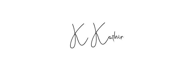 Also we have K Kathir name is the best signature style. Create professional handwritten signature collection using Andilay-7BmLP autograph style. K Kathir signature style 4 images and pictures png