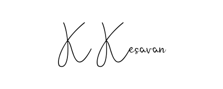 Transform the name K Kesavan into a signature masterpiece using Andilay-7BmLP font. Ideal for photographers, artists, and creators looking for watermarks. K Kesavan signature style 4 images and pictures png