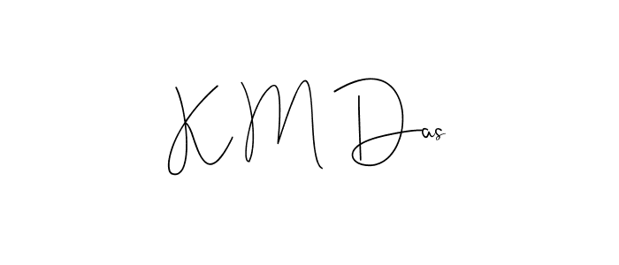 Use a signature maker to create a handwritten signature online. With this signature software, you can design (Andilay-7BmLP) your own signature for name K M Das. K M Das signature style 4 images and pictures png