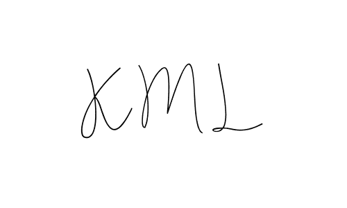 How to make K M L name signature. Use Andilay-7BmLP style for creating short signs online. This is the latest handwritten sign. K M L signature style 4 images and pictures png