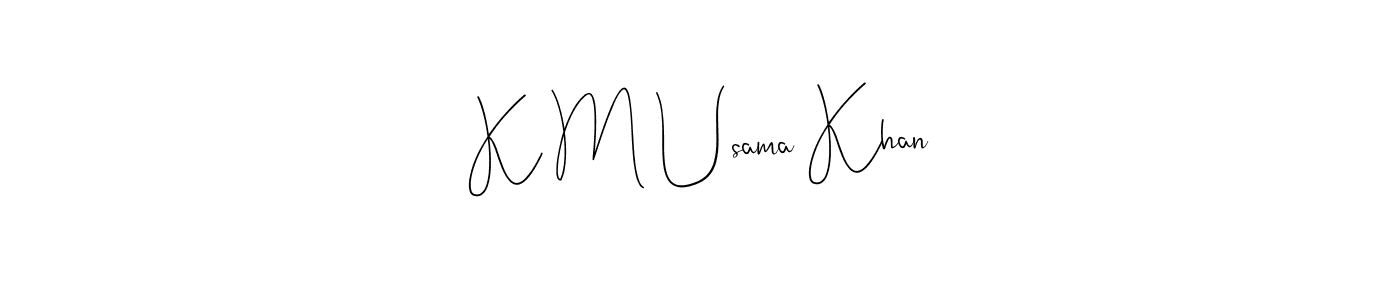 Best and Professional Signature Style for K M Usama Khan. Andilay-7BmLP Best Signature Style Collection. K M Usama Khan signature style 4 images and pictures png