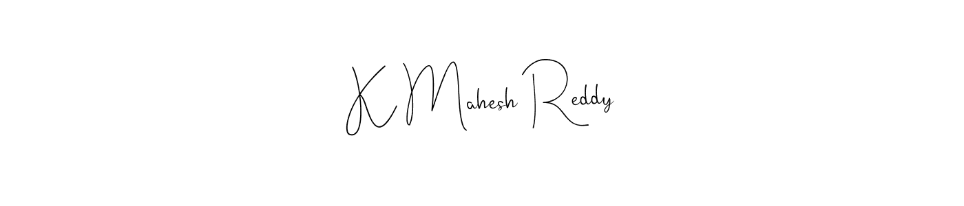 Make a beautiful signature design for name K Mahesh Reddy. Use this online signature maker to create a handwritten signature for free. K Mahesh Reddy signature style 4 images and pictures png