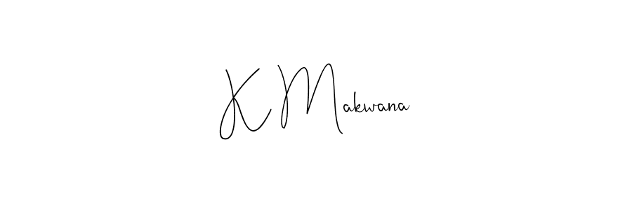How to make K Makwana signature? Andilay-7BmLP is a professional autograph style. Create handwritten signature for K Makwana name. K Makwana signature style 4 images and pictures png