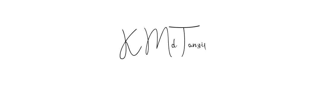 Also You can easily find your signature by using the search form. We will create K Md Tanzil name handwritten signature images for you free of cost using Andilay-7BmLP sign style. K Md Tanzil signature style 4 images and pictures png