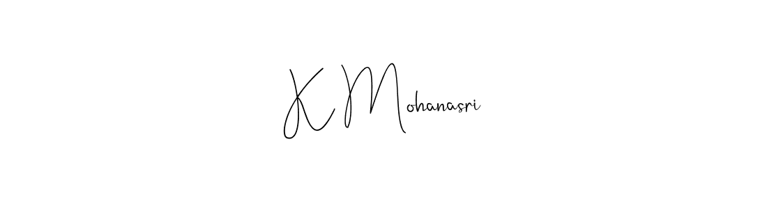 Use a signature maker to create a handwritten signature online. With this signature software, you can design (Andilay-7BmLP) your own signature for name K Mohanasri. K Mohanasri signature style 4 images and pictures png