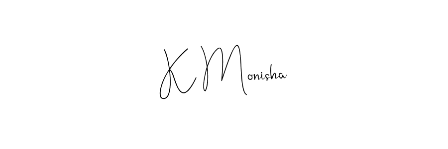 How to Draw K Monisha signature style? Andilay-7BmLP is a latest design signature styles for name K Monisha. K Monisha signature style 4 images and pictures png