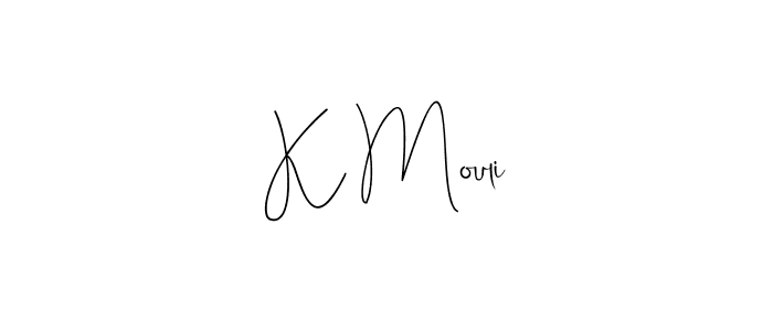Similarly Andilay-7BmLP is the best handwritten signature design. Signature creator online .You can use it as an online autograph creator for name K Mouli. K Mouli signature style 4 images and pictures png