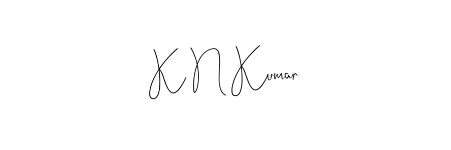 if you are searching for the best signature style for your name K N Kumar. so please give up your signature search. here we have designed multiple signature styles  using Andilay-7BmLP. K N Kumar signature style 4 images and pictures png