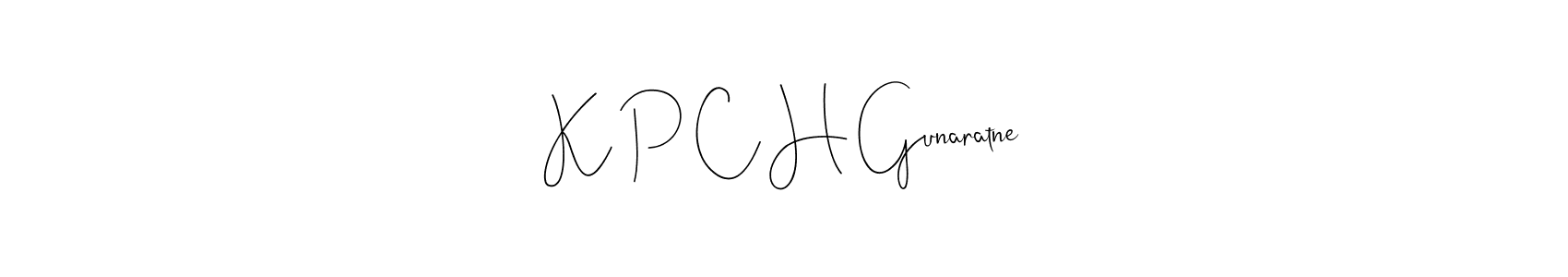 K P C H Gunaratne stylish signature style. Best Handwritten Sign (Andilay-7BmLP) for my name. Handwritten Signature Collection Ideas for my name K P C H Gunaratne. K P C H Gunaratne signature style 4 images and pictures png