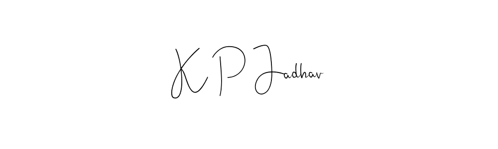 Here are the top 10 professional signature styles for the name K P Jadhav. These are the best autograph styles you can use for your name. K P Jadhav signature style 4 images and pictures png