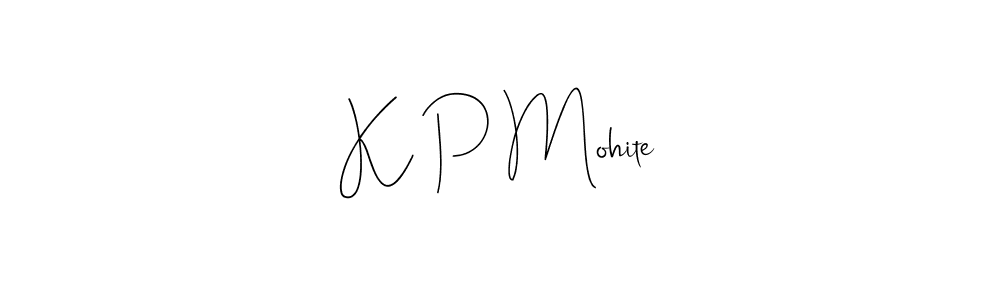 Make a beautiful signature design for name K P Mohite. Use this online signature maker to create a handwritten signature for free. K P Mohite signature style 4 images and pictures png