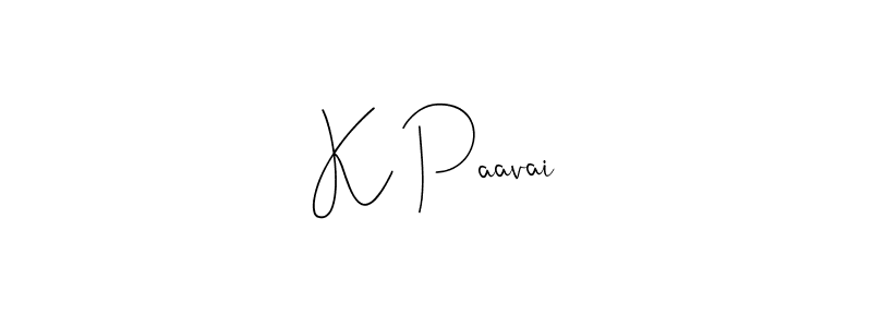 Make a beautiful signature design for name K Paavai. With this signature (Andilay-7BmLP) style, you can create a handwritten signature for free. K Paavai signature style 4 images and pictures png